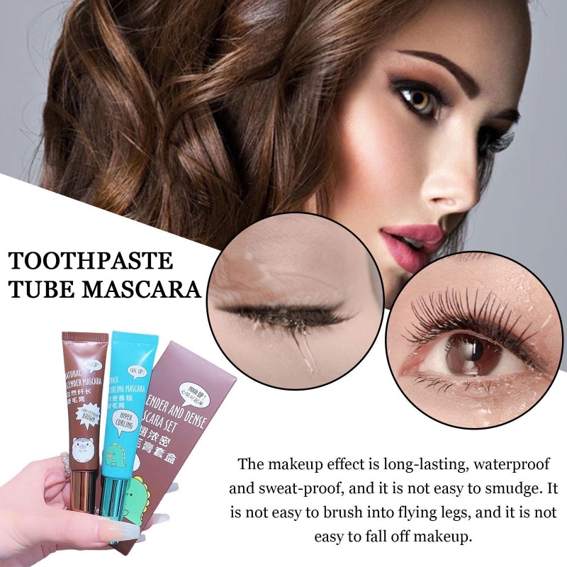 Mascara Dạng Tuýp Hình Động Vật Dễ Thương Tự Nhiên Lâu Trôi Chống Thấm Nước Uốn Cong Lông Mi Không Nhòe