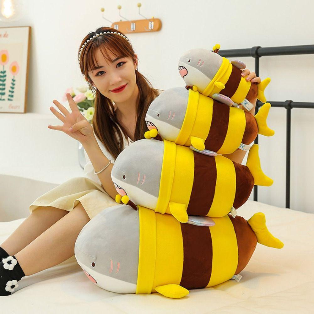 Đồ chơi nhồi bông Hình Cá Mập QUINTON Dễ Thương Cho Bé