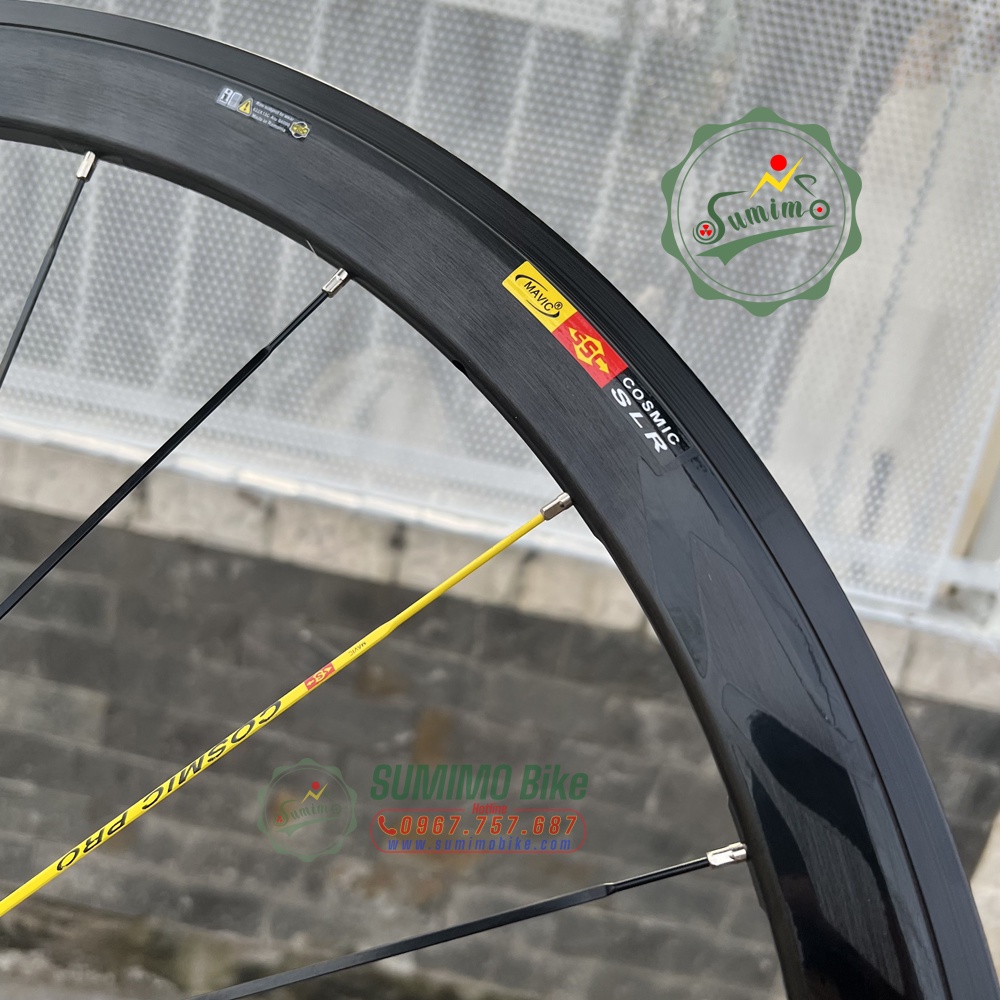 Bánh bộ nhôm MAVIC Cosmic SLR 700c 4cm - Đùm áo carbon - Thắng vành