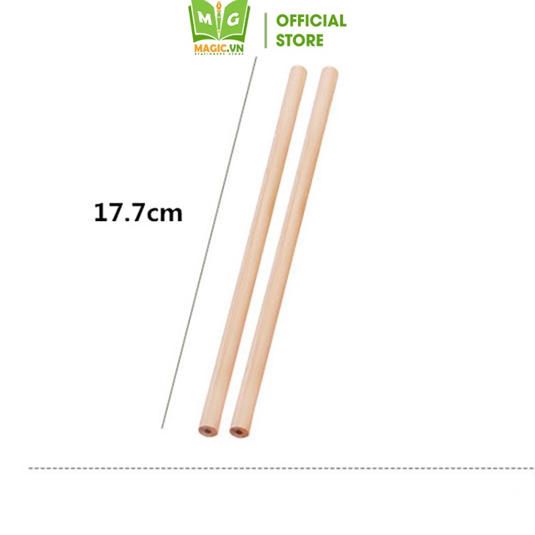 Bút Chì Cute MAGIC Viết Chì HB Gỗ Trơn Kiểu Tam Giác, Lục Giác Đơn Giản Vintage, Đồ Dùng Học Tập Dễ Thương Giá Rẻ BC1