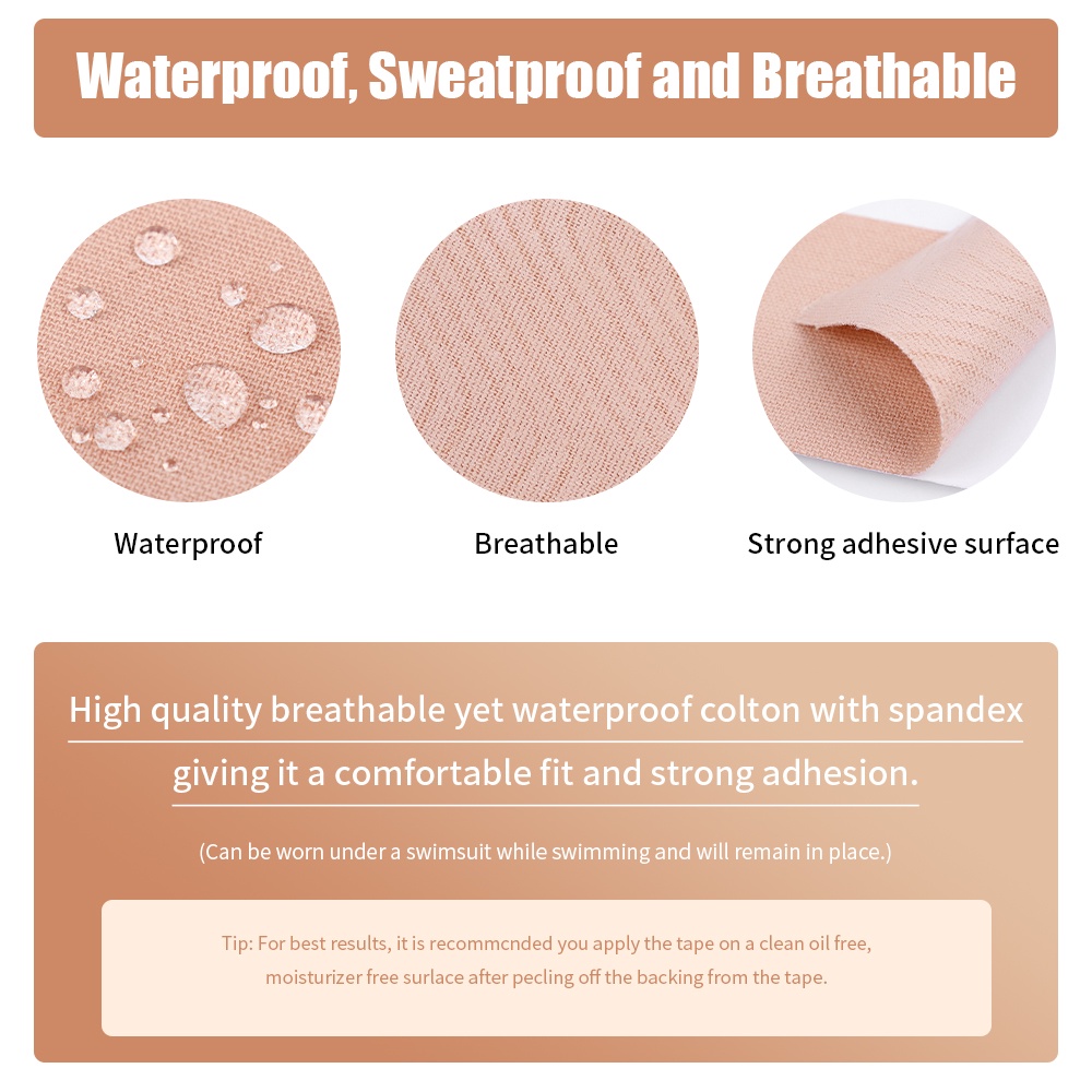 Miếng Dán Nâng Ngực Vô Hình Thoáng Khí Mềm Mại Co Giãn Tốt Tiện Dụng Cho Nữ