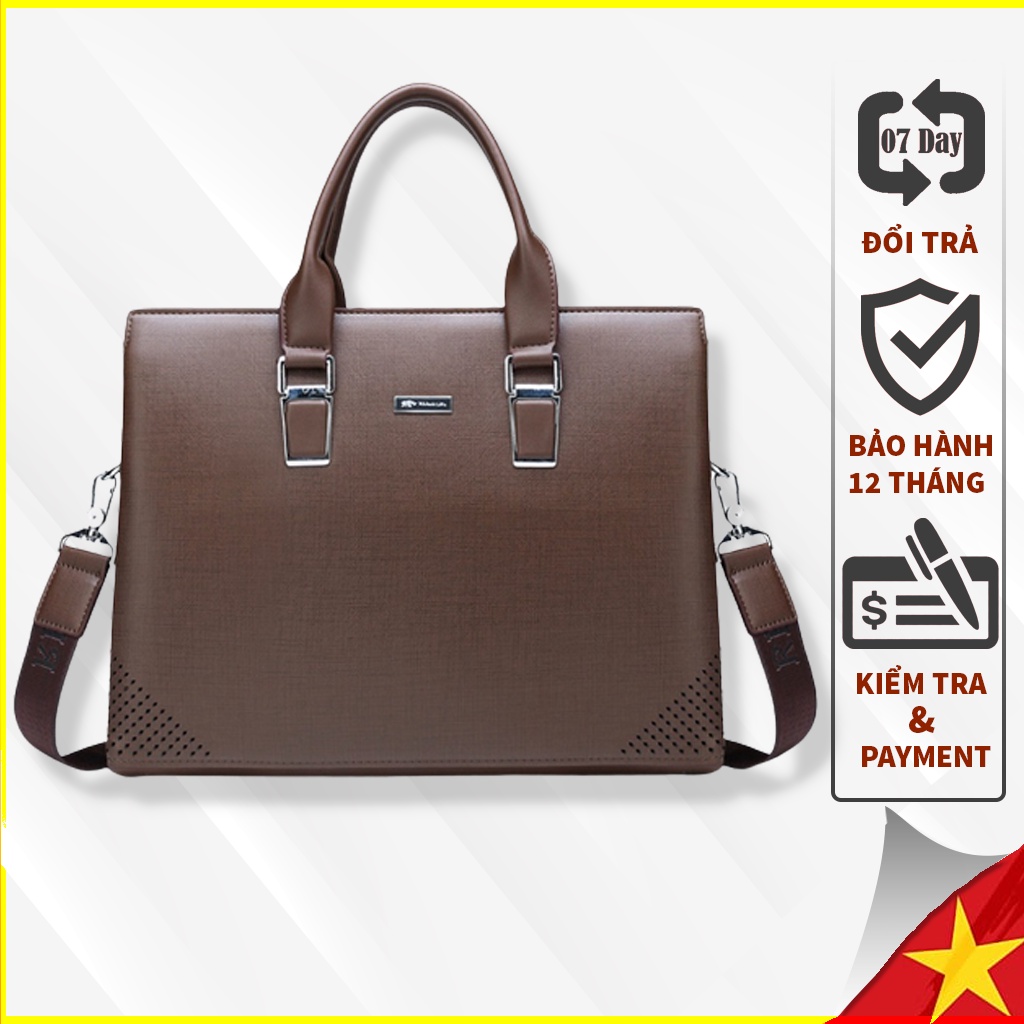 Cặp Da Công Sở TZ40 - Túi Da Công Sở Đựng Laptop, Tài Liệu, Giấy Tờ, Làm Quà Tặng