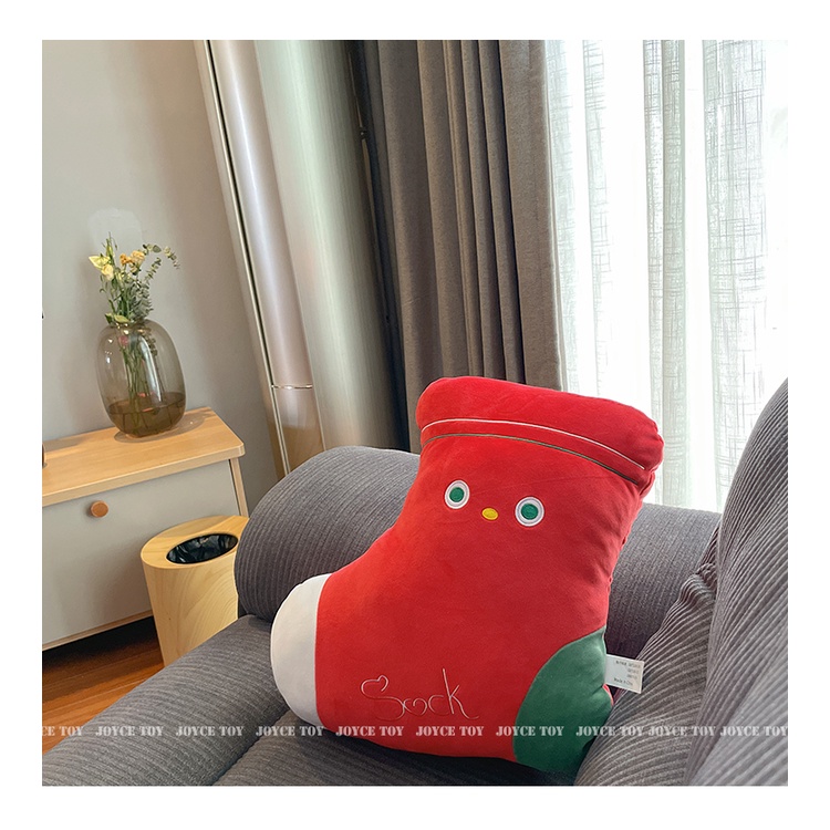 Vớ Nhồi Bông Mềm Mại Hình Người Tuyết Dễ Thương Trang Trí Cây Thông Giáng Sinh Cho Bé
