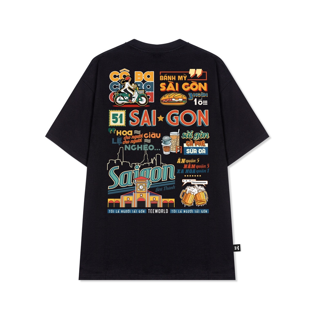 áo thun Teeworld Saigonese - Sài Gòn Cô Ba T-shirt Season 2 Nam Nữ Unisex