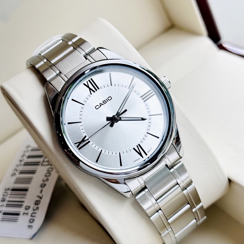 Đồng hồ nam dây thép Casio MTP V005D 7B5