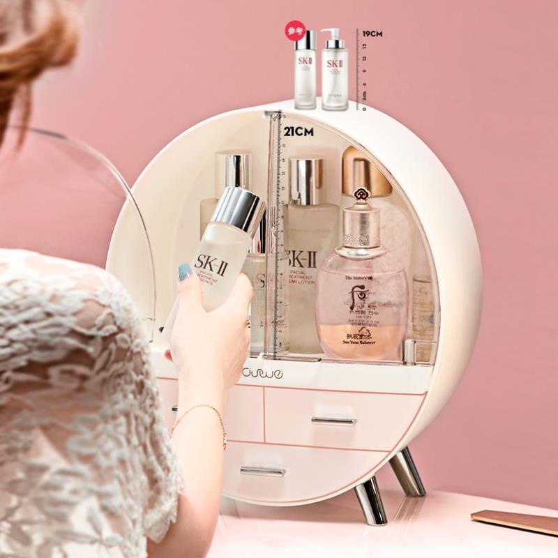 kệ đựng mỹ phẩm aswei hàng nội địa phong cách hiện đại, tủ đựng trang sức để bàn