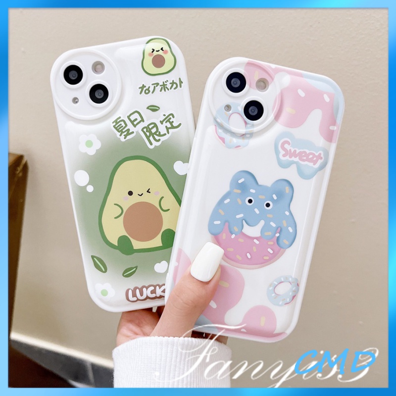 ốp iphone Mềm In Hình Trái Bơ Cho Iphone6 6splus 7 7plus 8plus XR x xs 12 11 pro max plus 13 promax-5004