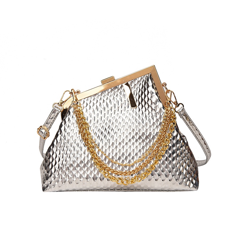 IELGY Túi Đeo Vai Phối Dây Xích Phong Cách retro Thời Trang Dành Cho Nữ