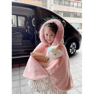 Áo choàng lông cừu dày dặn cho bé
