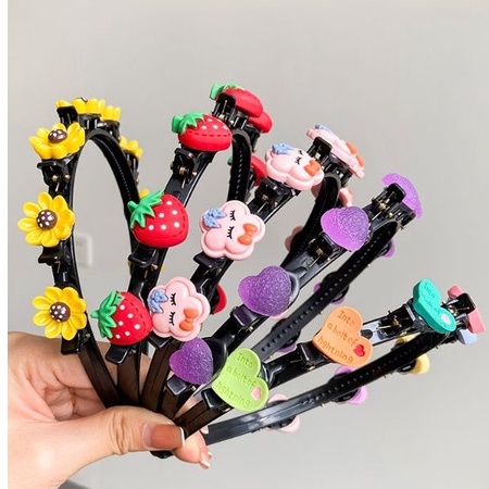 BỜM KẸP TÓC hoa quả NHIỀU NƠ phong cách hàn quốc dễ thương cho bé