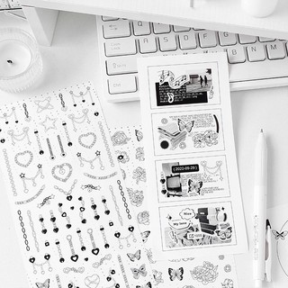 1 Sticker Dán Trang Trí Sổ Lưu Niệm
