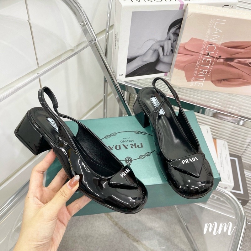 SANDAL PRADA GÓT THẤP
