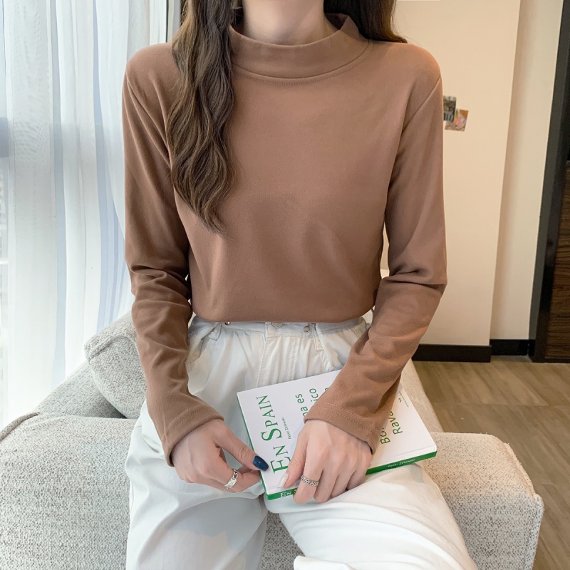 Áo Sweater Cổ Cao Mềm Mại Thời Trang Mùa Thu Hàn Quốc 2022 Cho Nữ