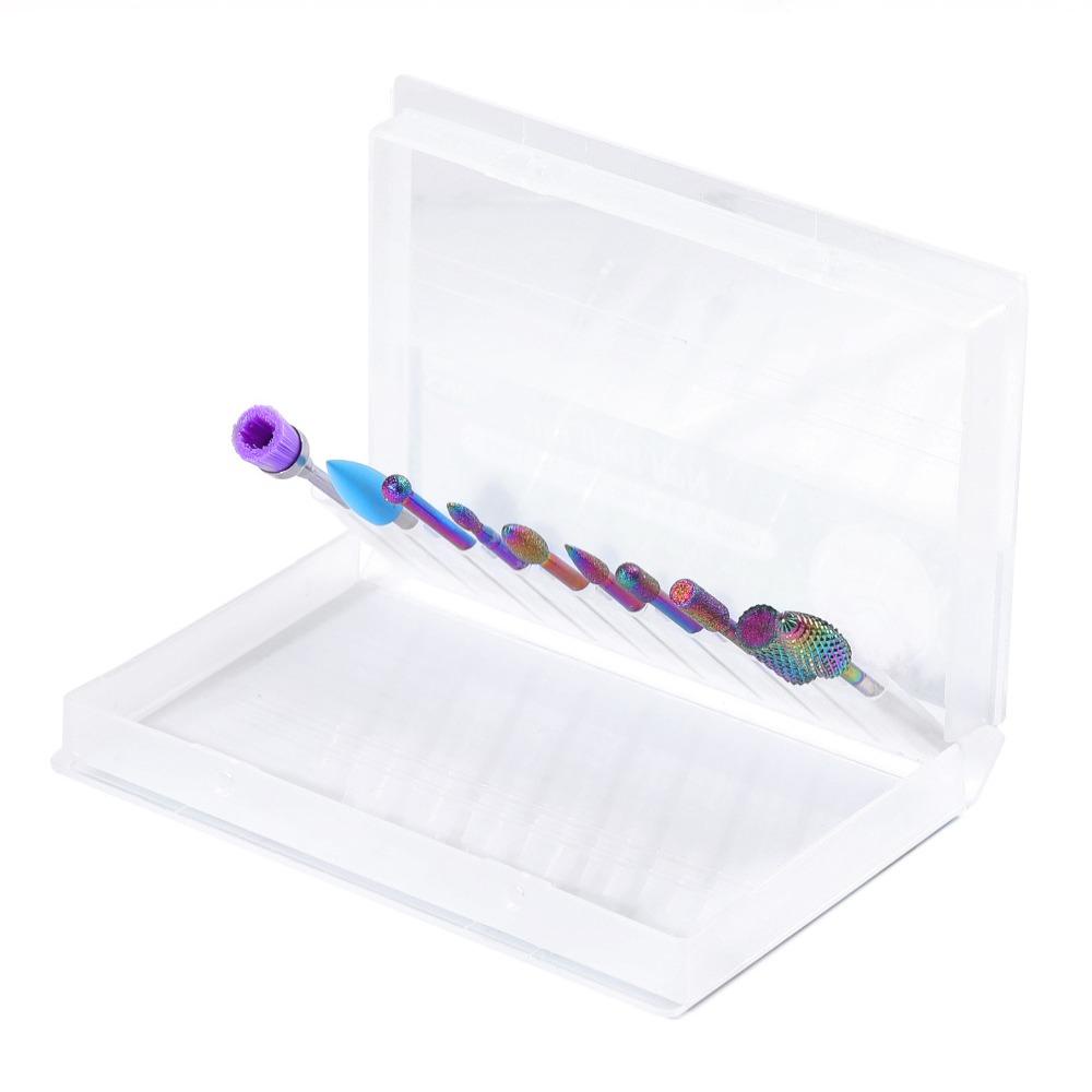 Bộ Mũi Khoan Móng Tay 10 Trong 1 Bằng Vonfram Cacbua