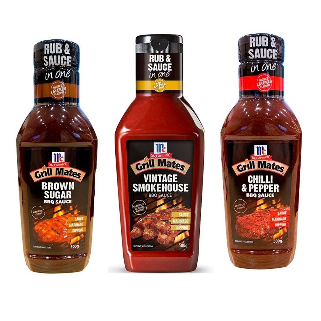 Sốt Ướp BBQ McCormick Vị Khói/Ớt/Tanguy Brown Sugar Mccormick Grill Mates 500G