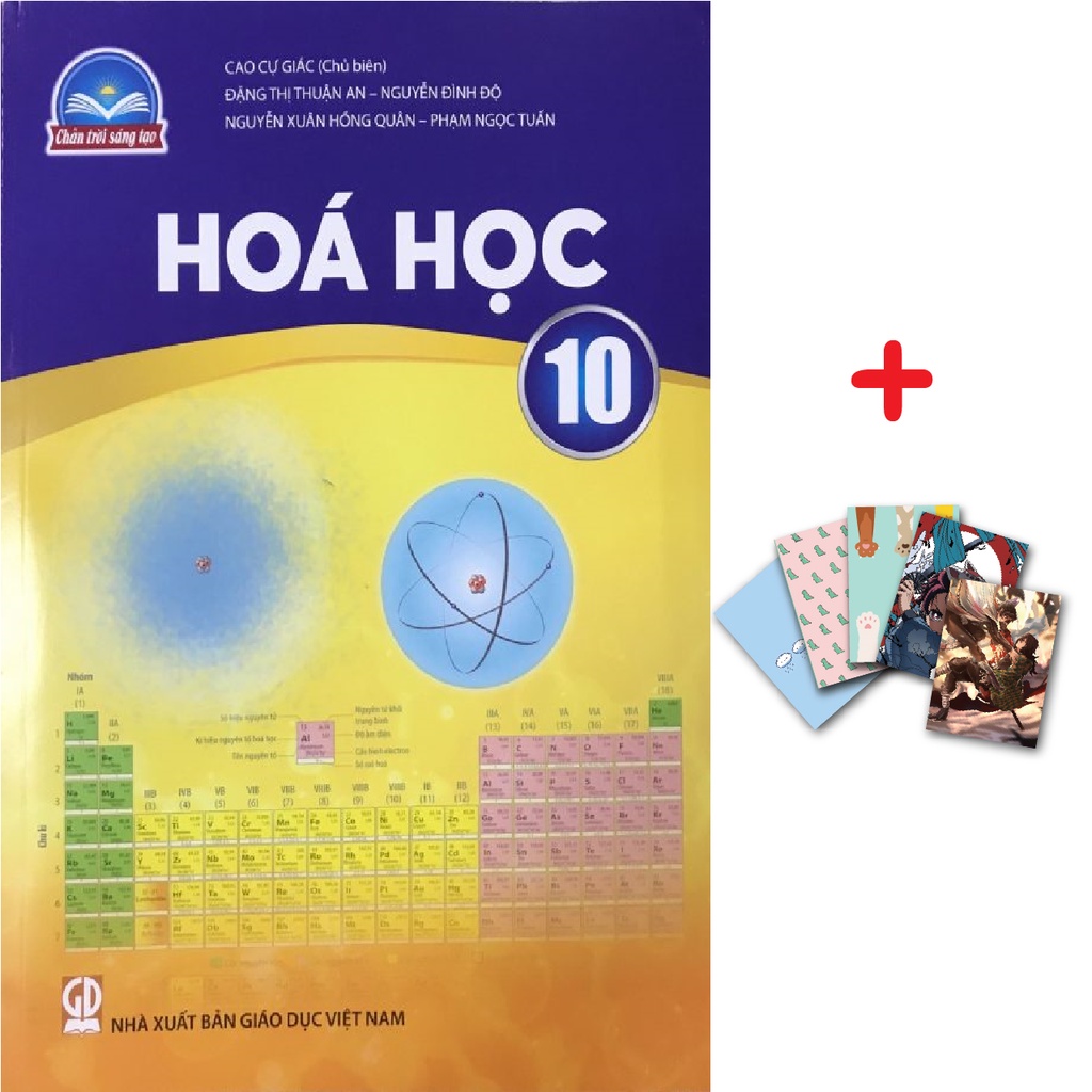 Sách - Hóa học lớp 10 (Chân trời) kèm 5 cuốn vở kẻ ngang 70gsm B5 80 trang