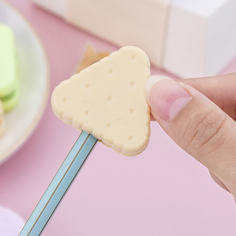 Đồ Chuốt Bút Chì Hình Bánh Quy / Macaron Dễ Thương Cho Bé