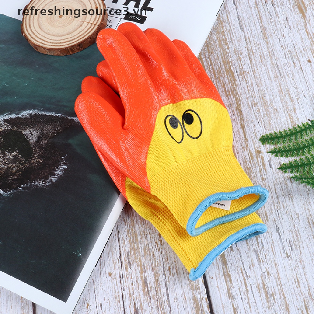Set 3 Đôi Găng Tay Làm Vườn Thoáng Khí Bảo Vệ Chống Thấm Nước Bền Bỉ Cho Trẻ Em {Refresh3.vn}