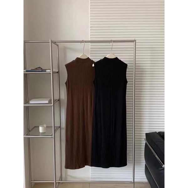 Váy len tăm sát nách cổ 3 phân