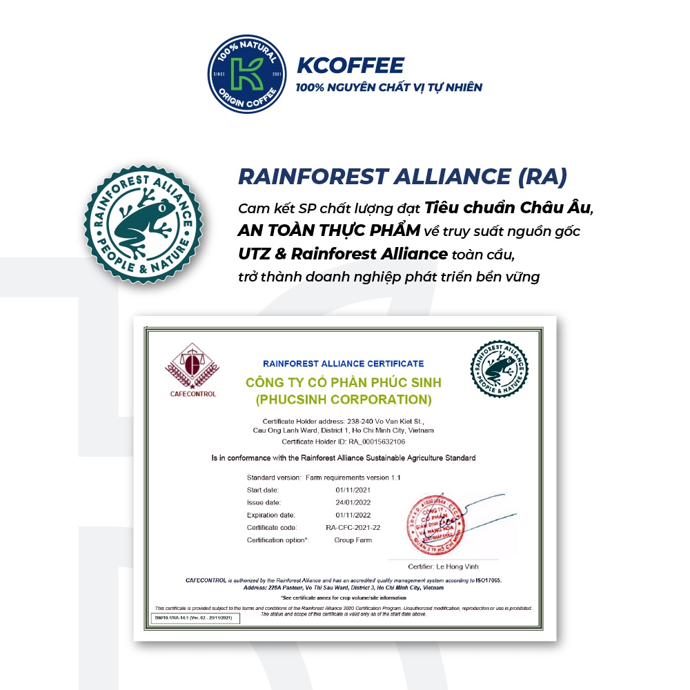 Combo 3 túi cà phê sữa hòa tan K Delight 3in1 612g/túi 36 gói thương hiệu K Coffee