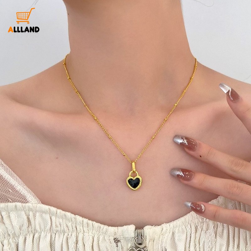 [Precious] Vòng cổ Hai Mặt Hình Trái Tim / Vỏ Sò Tinh Tế Phong Cách Vintage