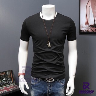 [XẢ KHO] Áo thun nam trơn cổ tròn tay ngắn cao cấp RIN009 - áo phông nam đẹp Riooshop