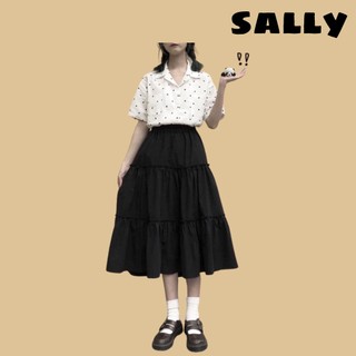 Chân váy 3 tầng Ullzang dài qua gối siêu hot - SL05