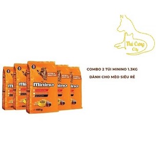 [ hạt ] [COMBO 2 gói] thức ăn mèo Minino 1,3kg