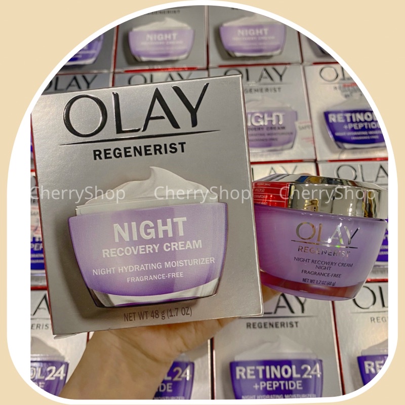 Kem dưỡng da chống lão hoá ban đêm Olay Regenerist Night Recovery Cream (48g)