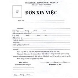 Bộ hồ sơ xin việc , hồ sơ giấy, bộ hồ sơ A4 hiện hành
