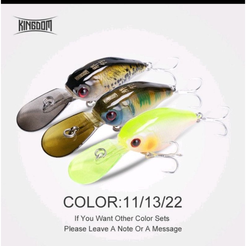 Mồi lure cá tráp (hanh) kingdom dài 5cm nặng 5g.