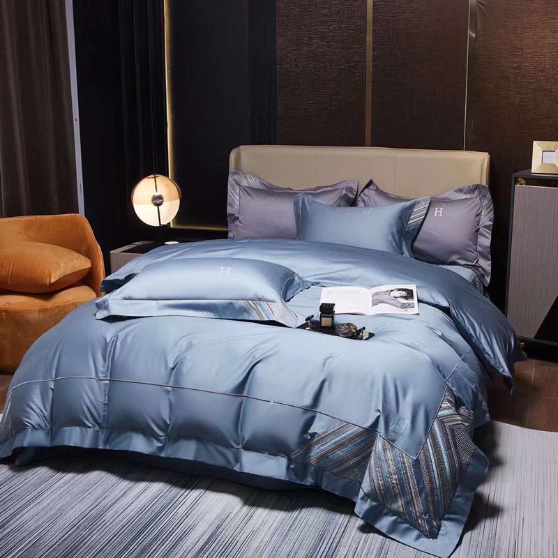Chăn ga gối trần bông Singapore lụa tencel 120s