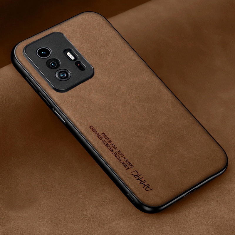 Ốp Lưng Thời Trang Nóng Cho Xiaomi Mi 11T 12 12X Pro Vỏ Da Pu Mềm TPU Ốp Lưng Cho Xiaomi Redmi K50 G