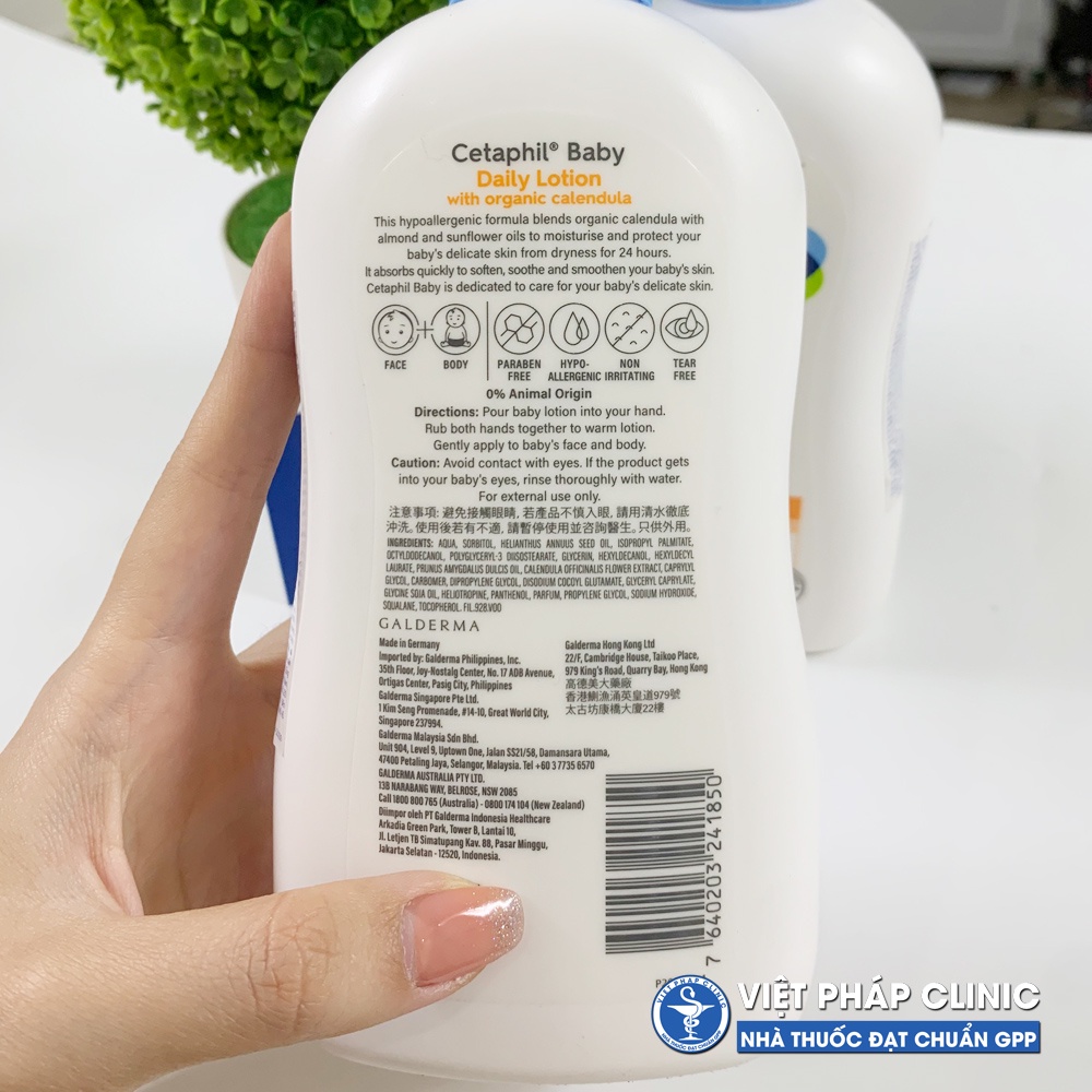 Sữa dưỡng ẩm cho bé Cetaphil Baby Daily Lotion 400ml