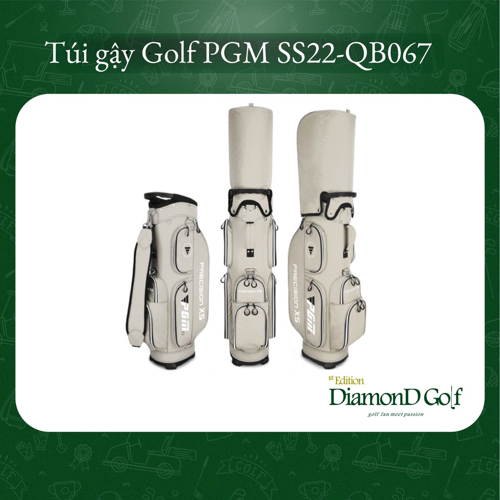 [Hàng nhập khẩu] Túi Gậy Golf Fullset Siêu Nhẹ Chống Nước - PGM QB067