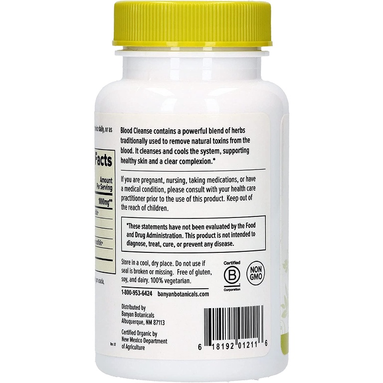 Viên thanh lọc bổ máu Banyan Blood Cleanse 90 viên