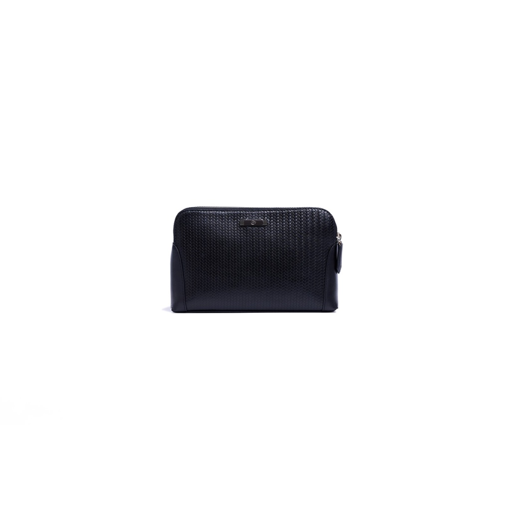 Ví Cầm Tay Nam Clutch Có Quai Cầm Da Bò Cao Cấp Màu Đen PAD - WT Leather