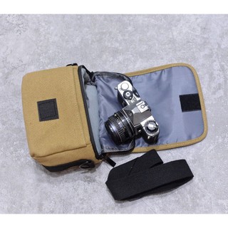 Hình thật-Túi đựng máy ảnh Microless vải canvas