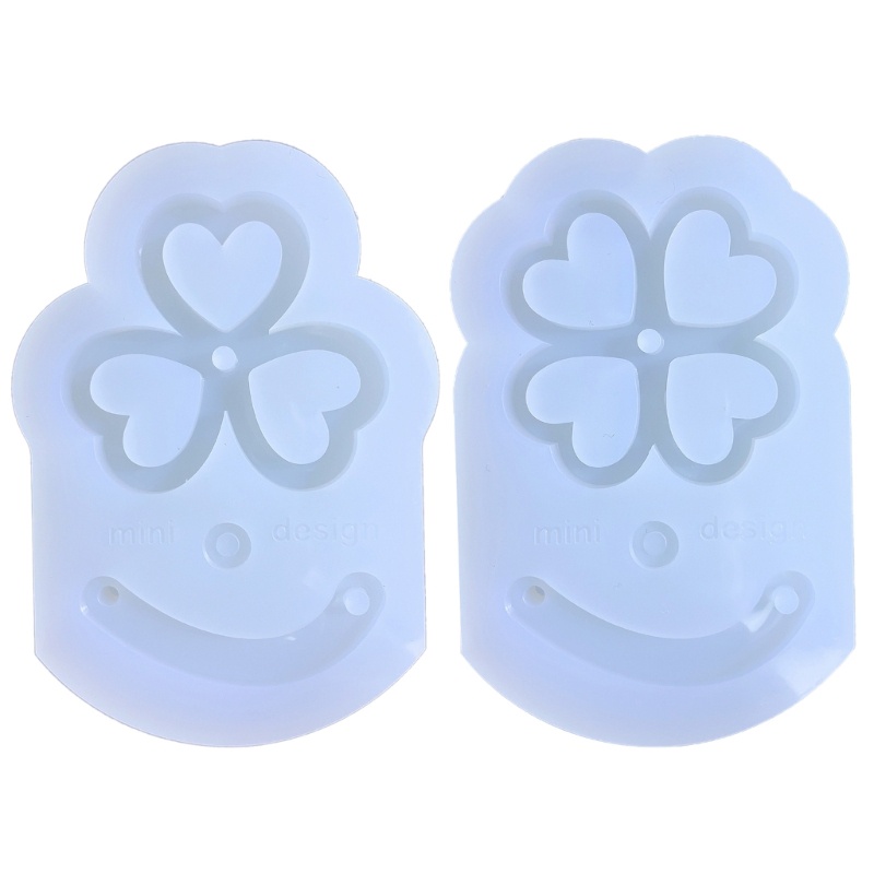 Khuôn Silicone Hình Cỏ Ba Lá Làm Khung Ảnh / Móc Khóa DIY