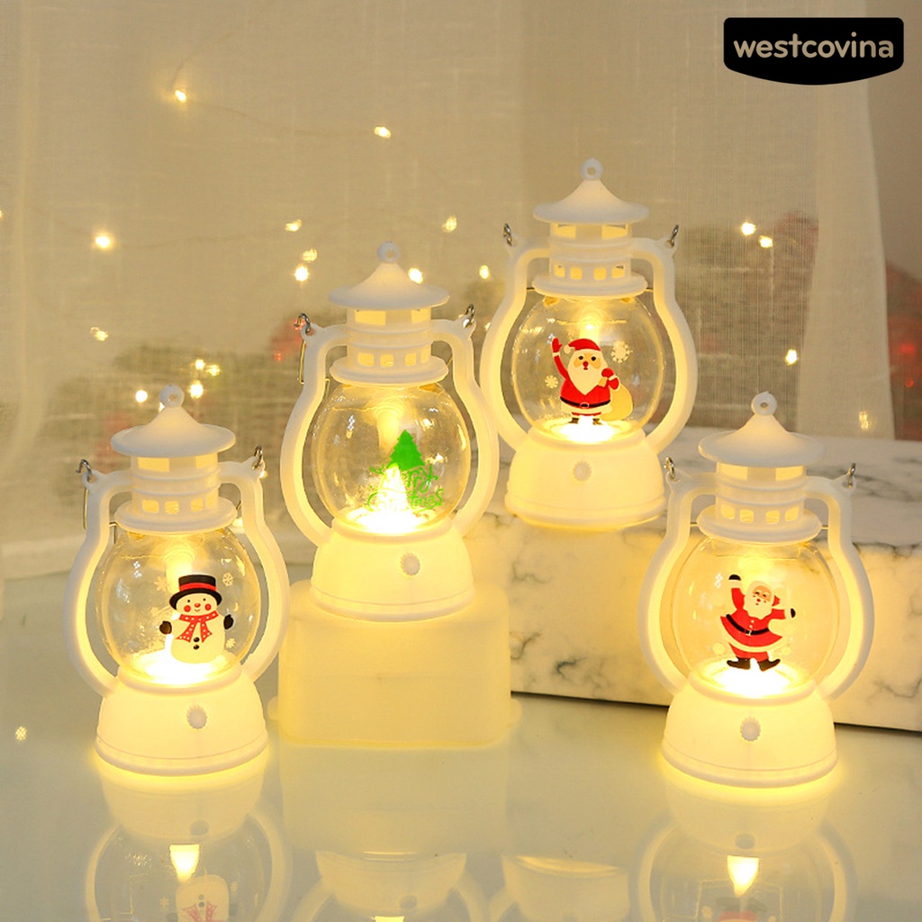 [Hot]☃Đèn Lồng LED Trang Trí Giáng Sinh Tiết Kiệm Năng Lượng