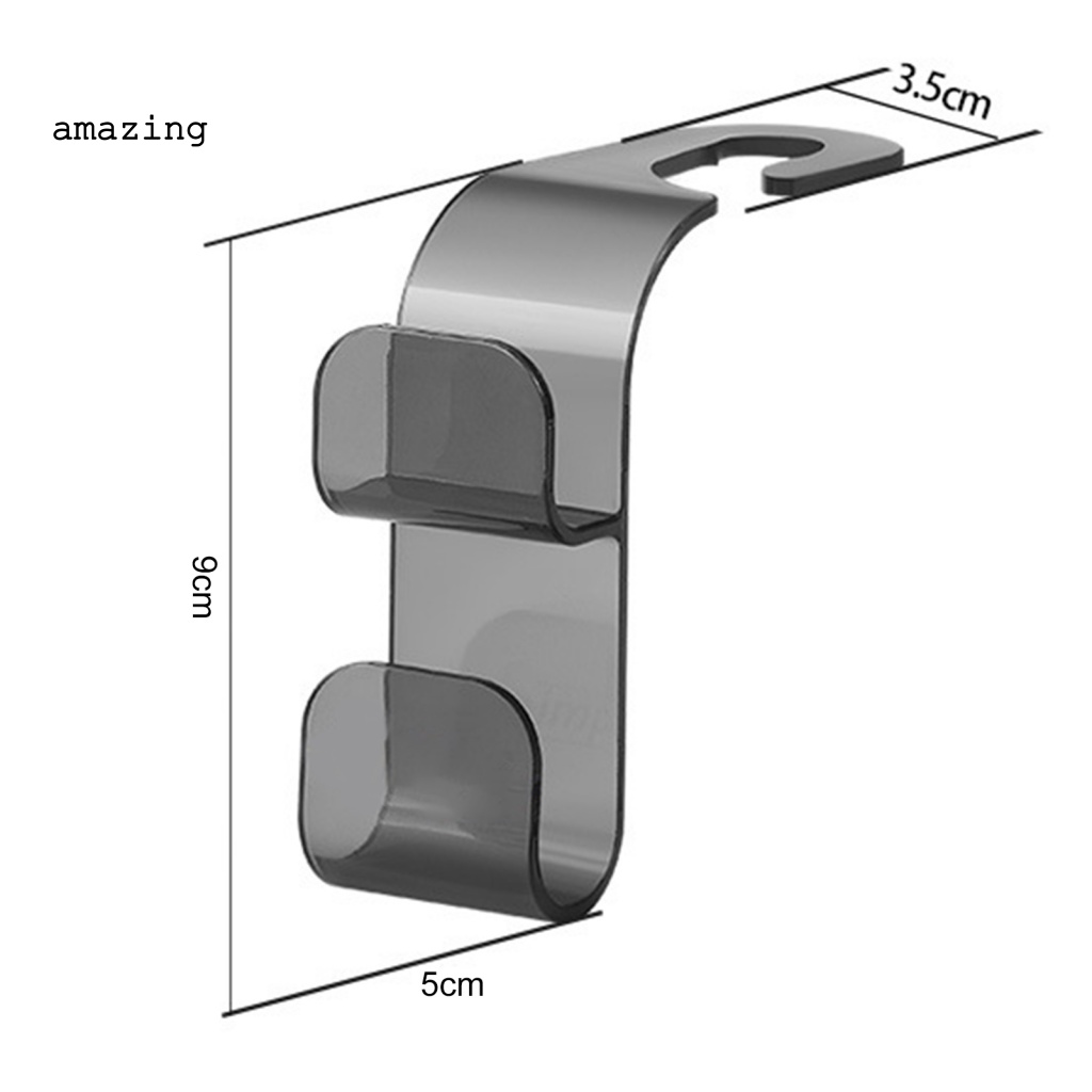 Set 2 Móc Treo Đồ Gắn Ghế Ngồi Xe Hơi Chống Trượt Tiện Dụng