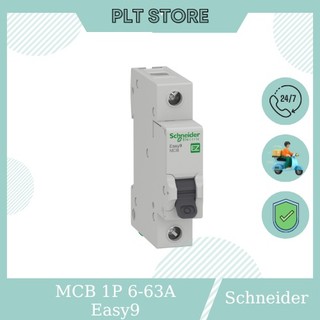 Cầu dao tự động , mcb easy9 schneider cb tép 1p, 4.5ka, 230v, c curve 6a - 63a