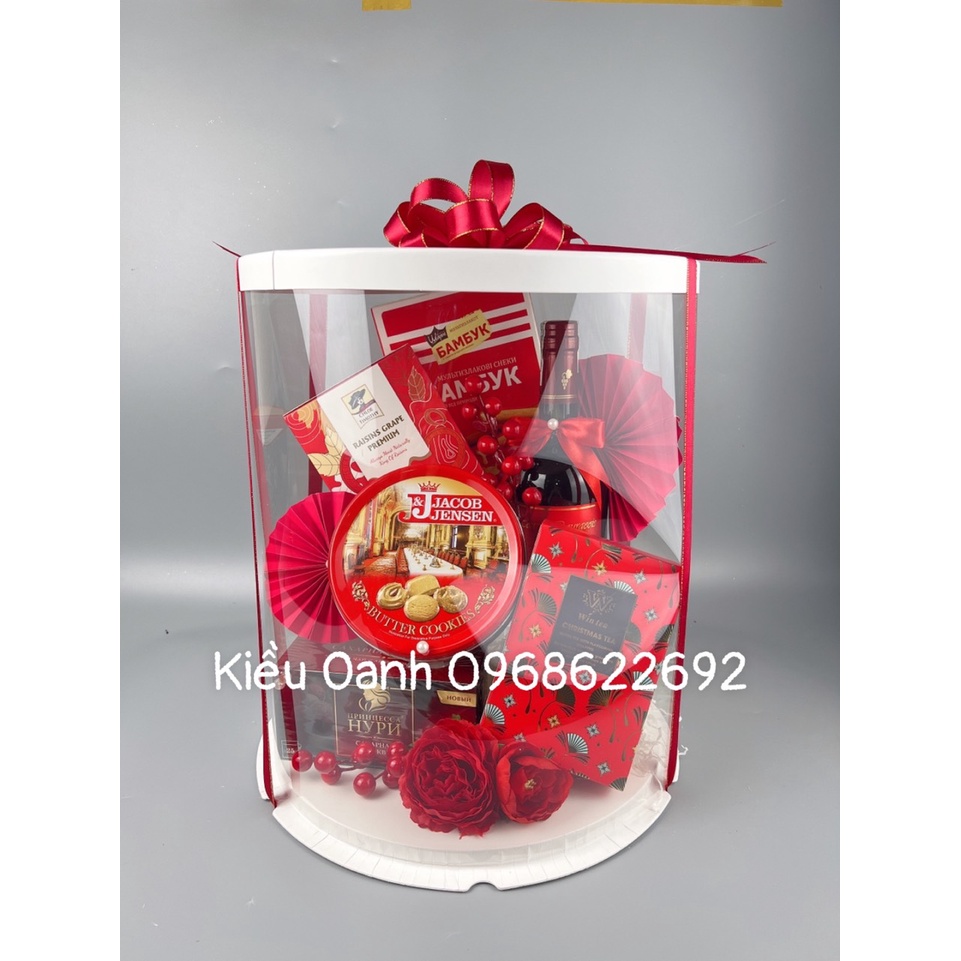 COMBO 1 SET GỒM VỎ TRỤ MIKA size 30x35cm+ RUY BĂNG+ NƠ