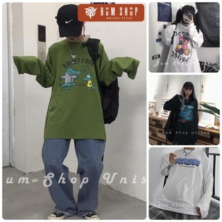 Áo Thun Tay Dài Nữ From Rộng - TTL684 Let The GAMES BEGIN - Áo Phông Tay Dài Form Rộng Unisex  - Chất Cotton Siêu Mát