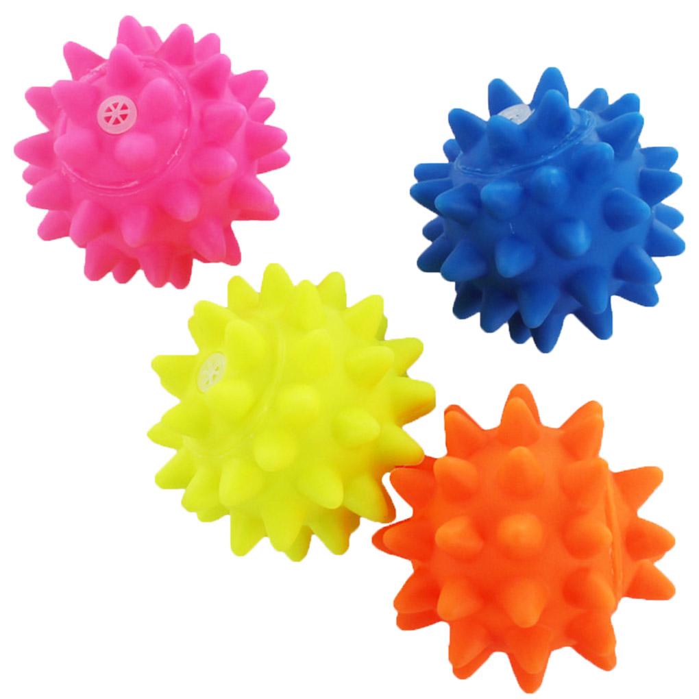 Bóng Đồ Chơi Nhai Gặm Làm Bằng Nhựa PVC Có Gai Màu Sắc Ngẫu Nhiên Cho Thú Cưng