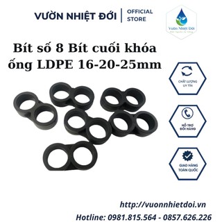 Bộ 10 bít khóa cuối số 8 cho ống ldpe phi 20mm, 25mm - bh 6 tháng