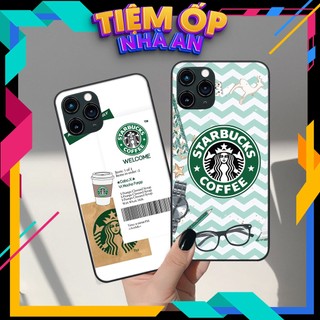Ốp lưng ip 11 full dòng in hình starbucks, cắt dán nghệ thuật cool ngầu