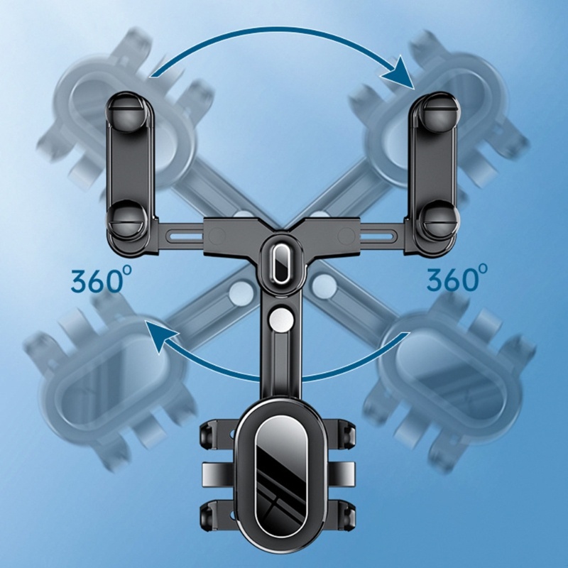 Giá đỡ điện thoại thiết bị định vị gps gắn kính chiếu hậu xe hơi xoay 360 - ảnh sản phẩm 6