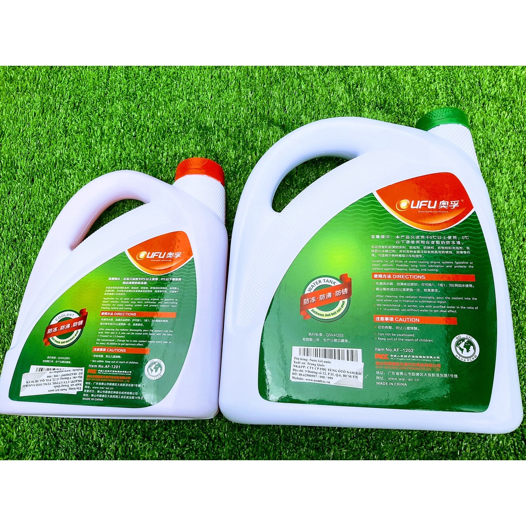 Nước Làm Mát Giải Nhiệt Động Cơ Ô Tô OUFU Cooling 2L 4L Cao Cấp Nhập Khẩu.