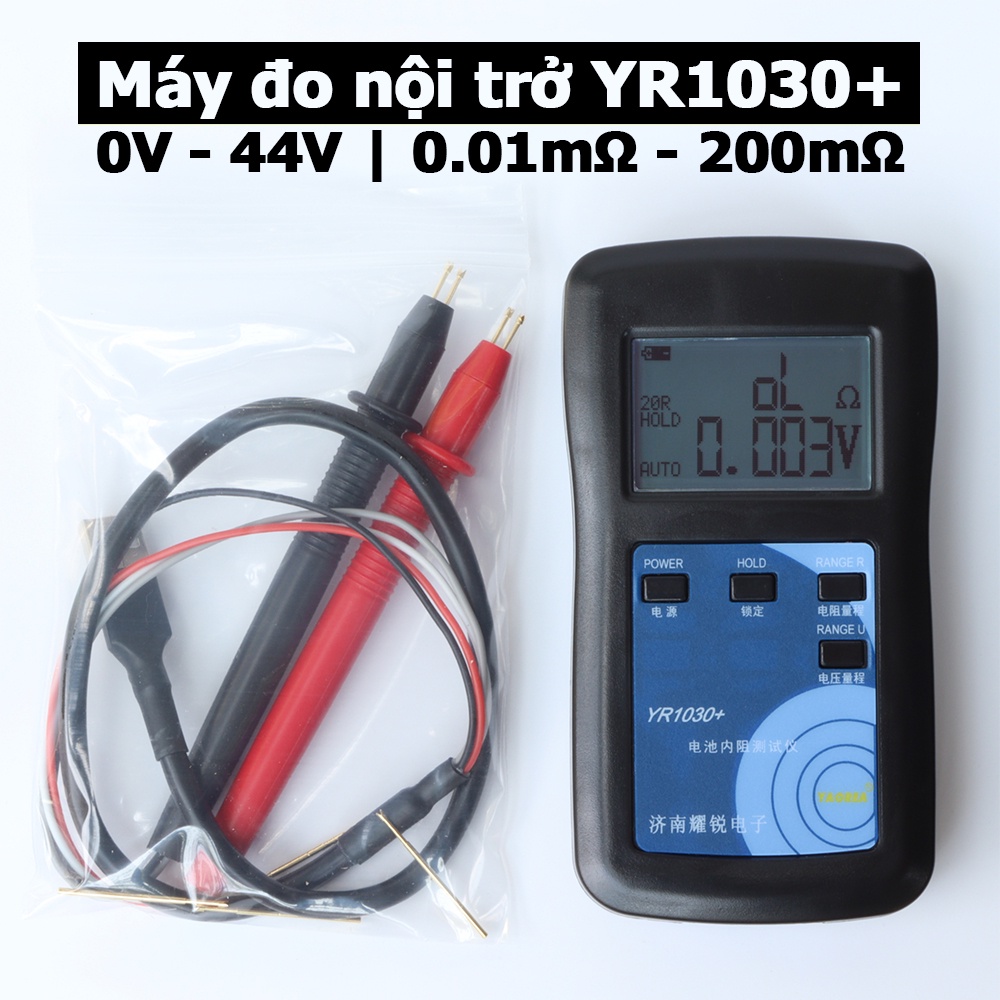 Máy đo nội trở chuyên dụng đo pin 18650 pin Lithium ion LifePO4 NiMH ắc quy axit chì YR1030+